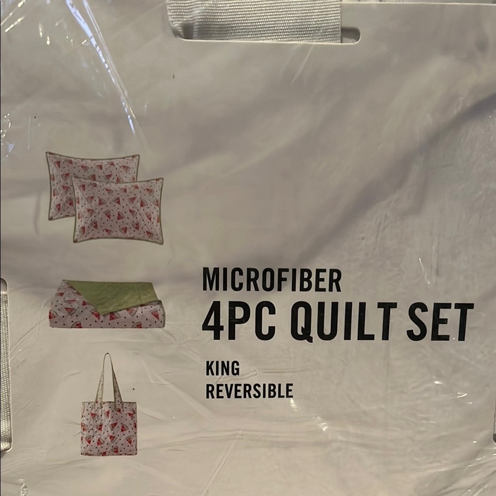 Martha Stewart Essentials Watermelon Quilt Set - White - Picture 3 of 11